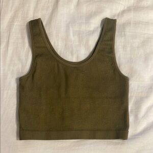 Forever 21 Khaki Ribbed Tank